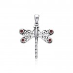 Dragonfly Silver Pendant