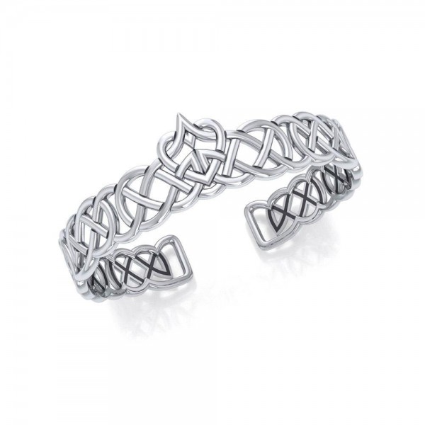 Cari Buziak Celtic Knot Heart ~ Sterling Silver Jewelry Heart Bracelet