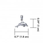 Small Dolphin Sterling Silver Pendant