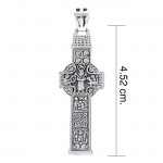 Celtic Cross Silver Pendant