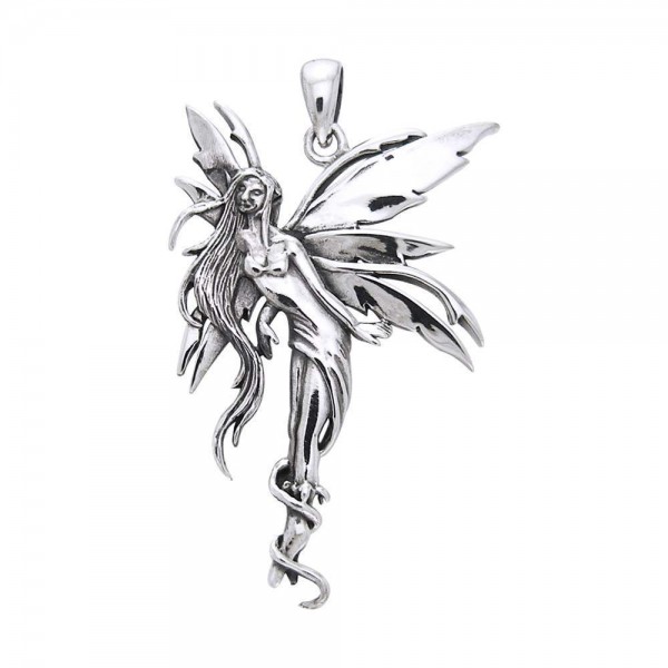 Firefly Fairy Silver Pendant