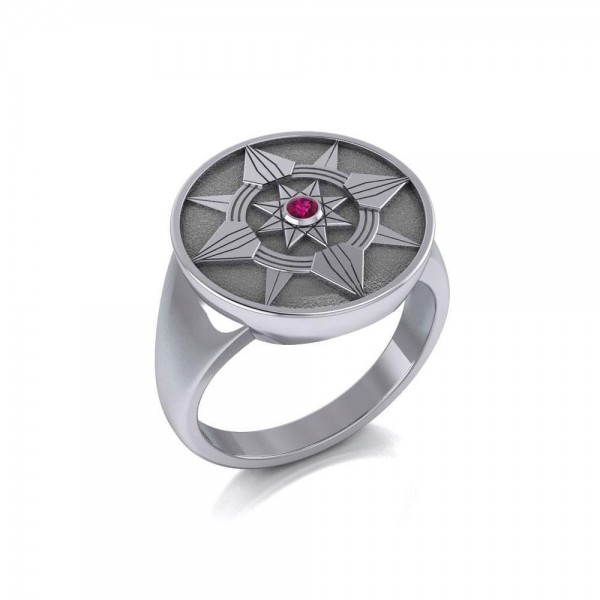 Be a Star Sterling Silver Ring with Gemstone
