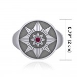 Be a Star Sterling Silver Ring with Gemstone