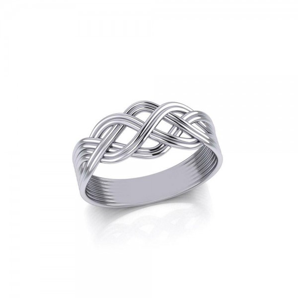 Banded Celtic Knotwork Ring