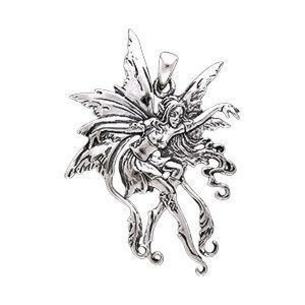Amy Brown Vines Fairy ~ Sterling Silver Jewelry Pendant