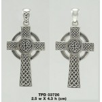 Grand pendentif réversible en croix celtique