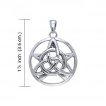 Celtic Trinity Le pendentif star en argent sterling