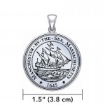 Manchester By The Sea Sterling Silver Pendant Large Version