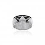 Triangle Silver Band Ring