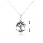 Small Silver Timeless Tree of Life Pendant and Chain Set by Cari Buziak