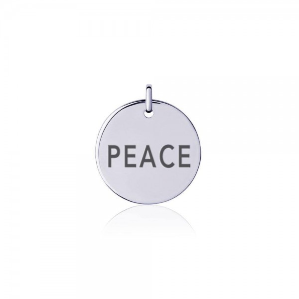 Charme Power Word Peace Silver Disc