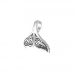 Aboriginal Inspired Sterling Silver Whale Tail Pendant