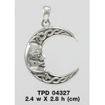 Celtic Knot Man in the Moon Pendant