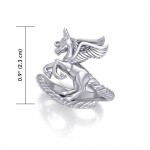 Enchanted Sterling Silver Mythical Unicorn Ring