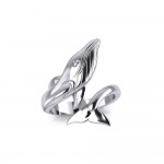 Blue Whale Sterling Silver Ring
