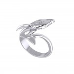 Blue Whale Sterling Silver Ring