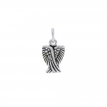 Angel Wing Silver Charm