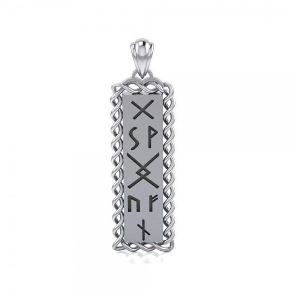 Runes of Woden Sterling Silver Pendant