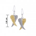 Angel Wings Silver and Gold Earrings