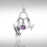 Pisces Silver Astrology Charm