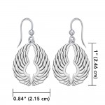 Sterling Silver Angel Wings Earrings