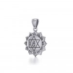 Anahata Heart Chakra Sterling Silver Pendant