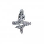 Seek your imagination with the Sea Mermaid ~ Sterling Silver Wrap Ring