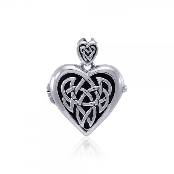 Celtic Heart Aroma Locket Pendant