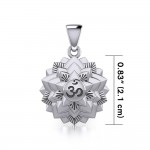 Sahasrara Crown Chakra Sterling Silver Pendant