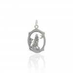 Argent Sterling Hurlant Loup Charme
