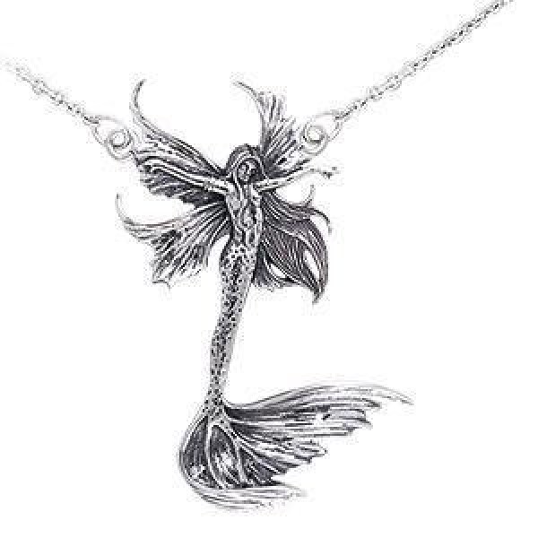 Amy Brown Sea Sprite Fairy ~ Sterling Silver Jewelry Necklace