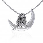 Child of the Moon Fairy Silver Pendant