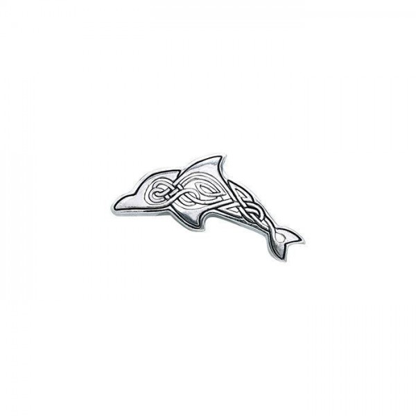 Celtic Dolphin Silver Pendant