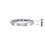 Force In Motion Silver Ring