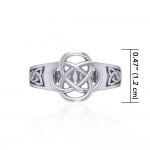 The world in endless connection ~ Sterling Silver Celtic Knotwork Ring
