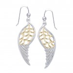 Sentez les Angelbs Gentle Wings ~ Boucles d’oreilles pendantes en bijoux en argent et en or
