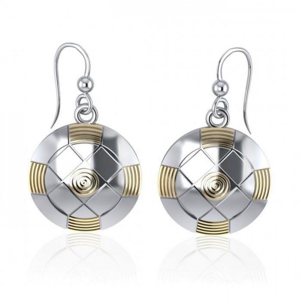Protection Centralization Silver and Gold Earrings