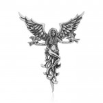 Angel Dove Silver Pendant