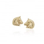 Horses 14k Gold Vermeil Post Earrings