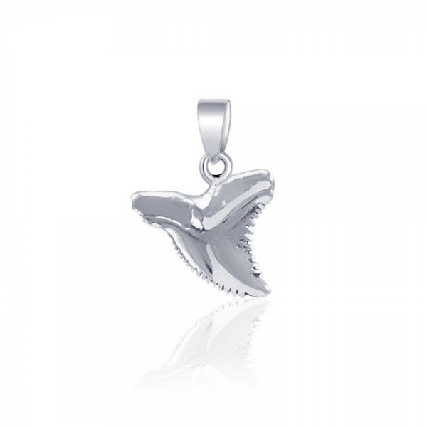 Shark Tooth Silver Pendant