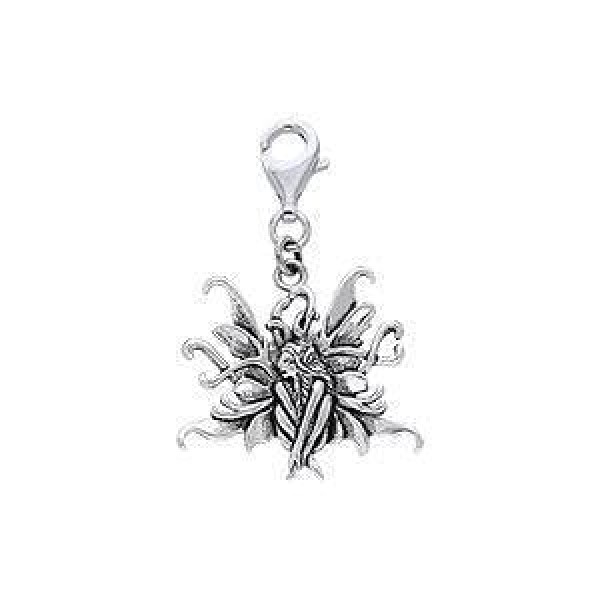 Amy Brown Blue Fairy ~ Sterling Silver Clip Charm