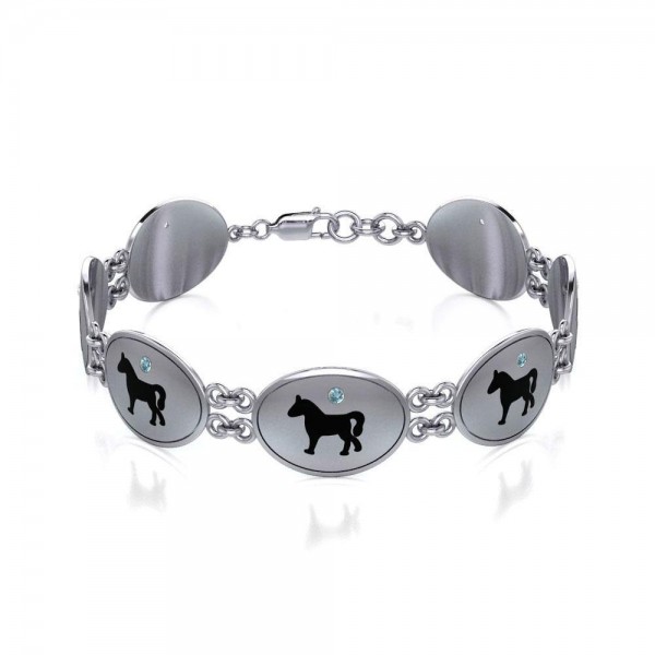 Arabian Horse Silver Bracelet
