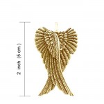 Angel Wings Solid Gold Pendant