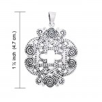 Uphold the Viking victory ~ Ringerike Sterling Silver Pendant Jewelry