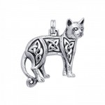 Magickal Cat Silver Pendant