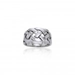 Bold Braided Celtic Knot Sterling Silver Ring