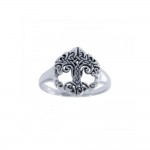The Revered Tree of Life by Cari Buziak ~ Sterling Silver Ring