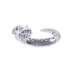 Celtic Accent Seahorse Sterling Silver Wrap Ring