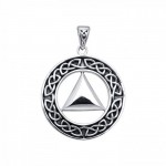 Celtic Knots Silver AA Symbol Pendant
