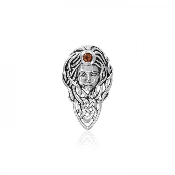 Celtic Queen Maeve Sterling Silver Pendant
